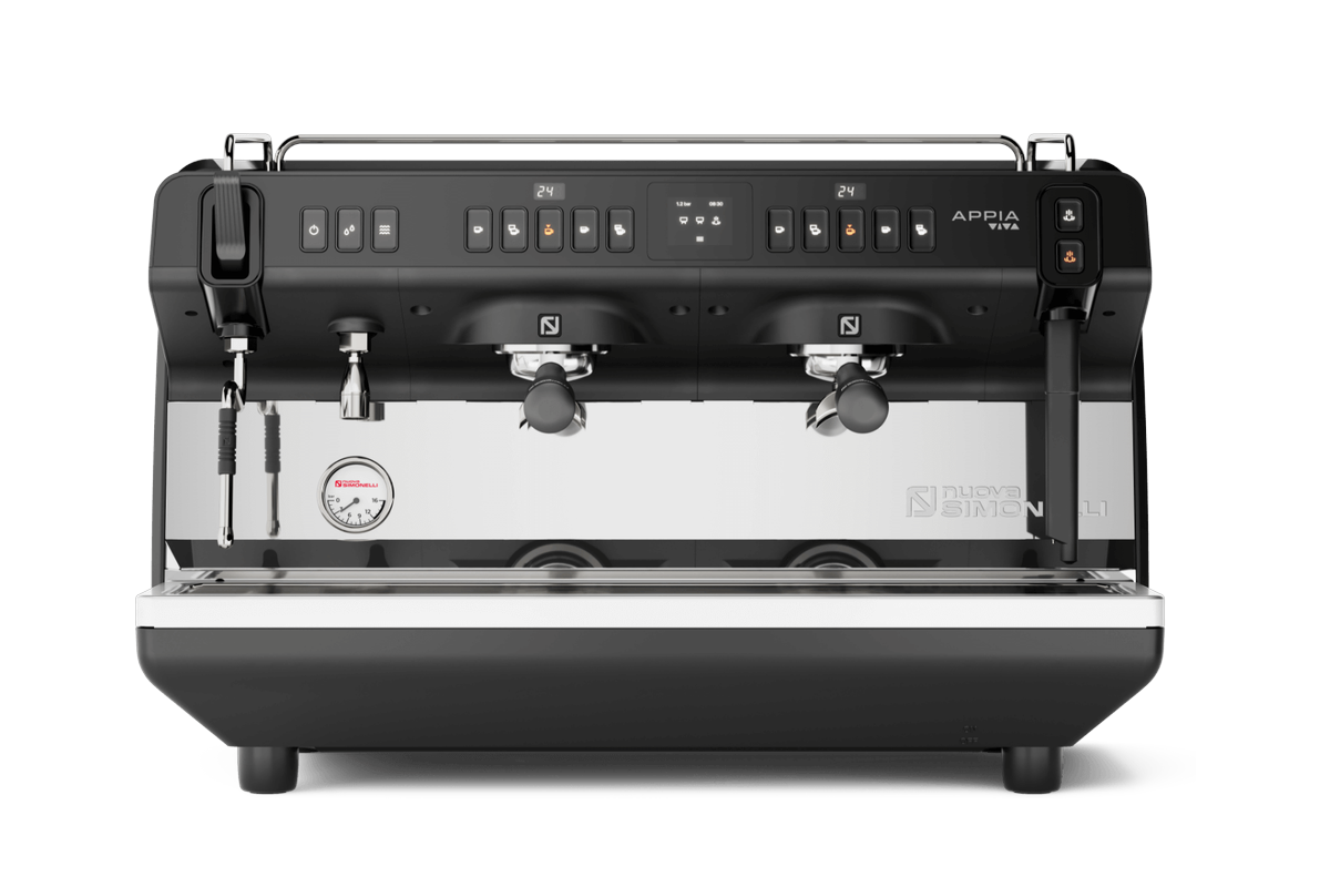 Ekspres Nuova Simonelli Appia Viva XT, 2 grupy, z przodu